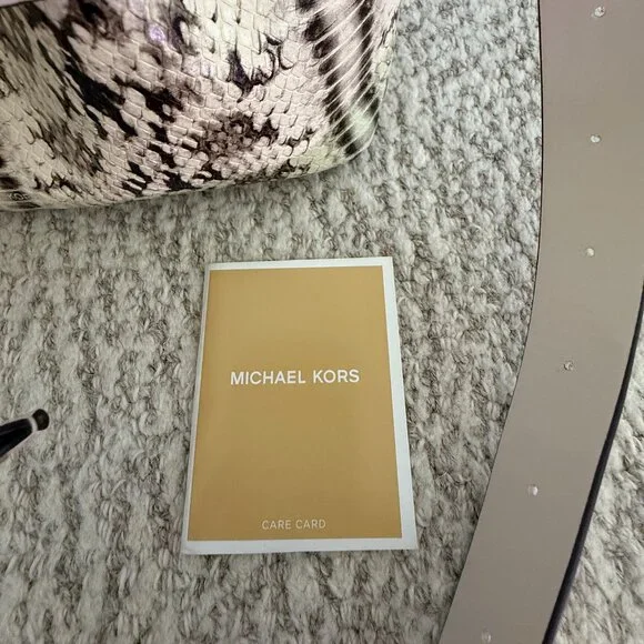 Michael Kors Blakely Snake-Embossed Leather Bucket Bag - Picture 2 of 6